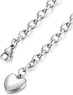 Jstyle Jewelry Women's Heart Charm Bracelets Stainless Steel Link Bracelet Birthday Gifts for Women Jewelry - Image 5
